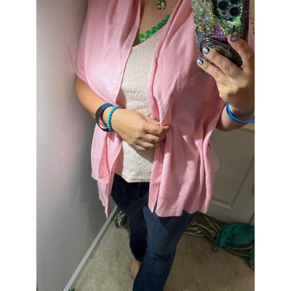 COPY - ❤️🧣BEAUTIFUL DESIGNER SCARF🧣❤️INFINITY LONG EUC GIFT TEXTURED PASTEL PINK - Picture 6 of 14